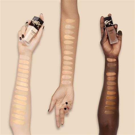 ysl all hours full coverage matte foundation swatch|YSL foundation colour chart.